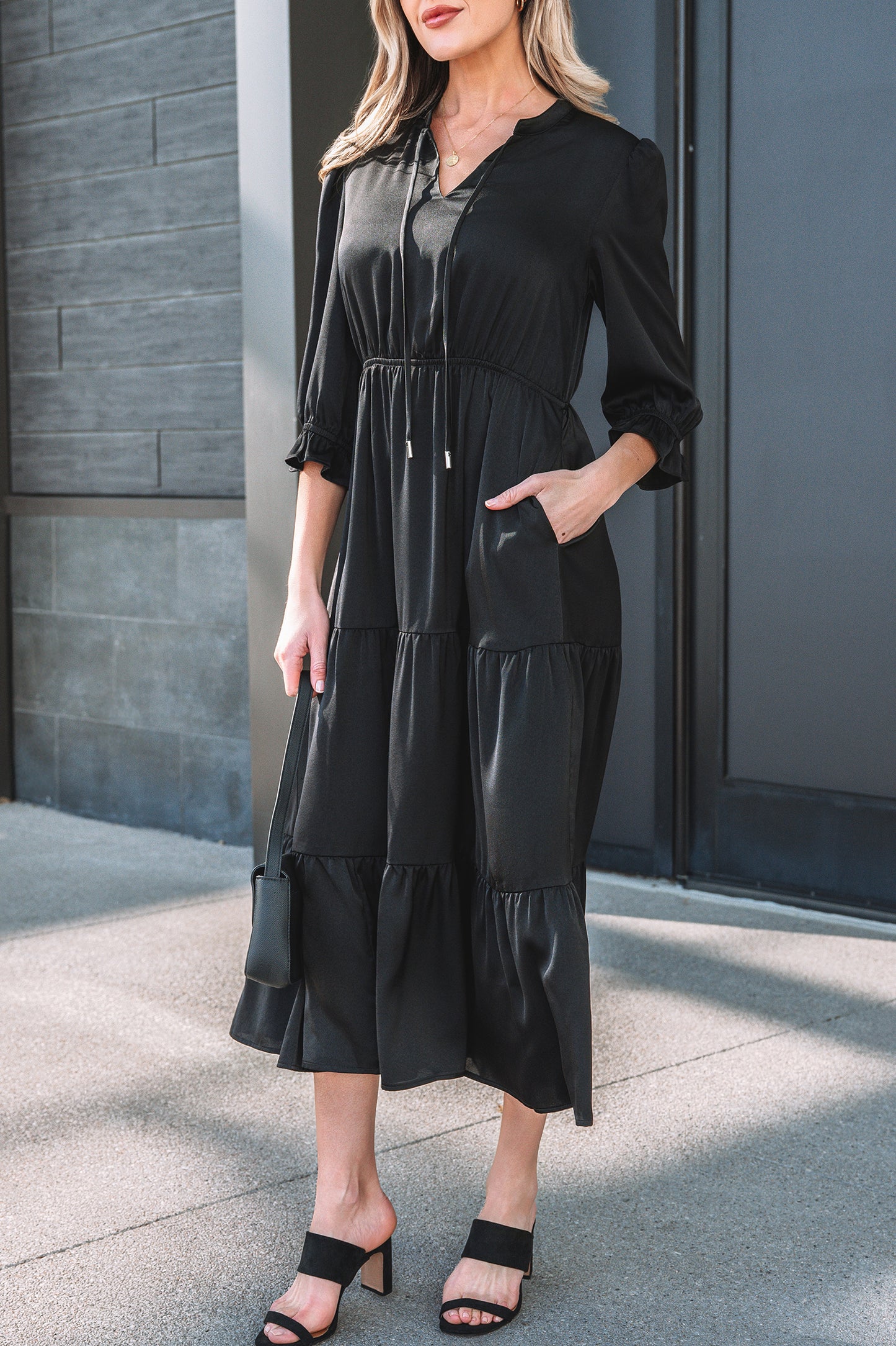 The Midnight Grace Maxi Dress
