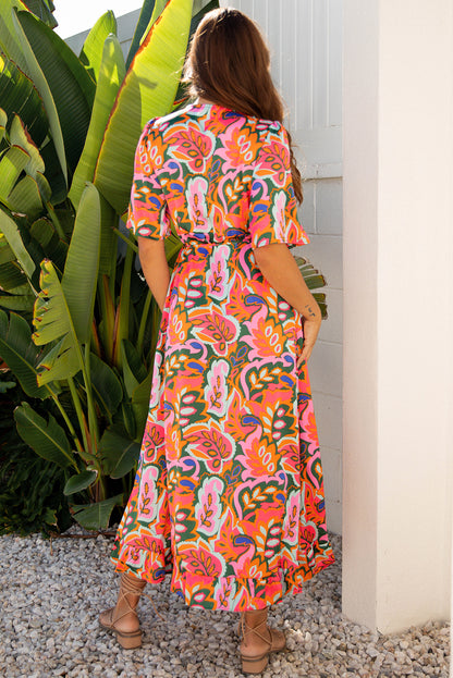 The Tropical Siren Wrap Dress