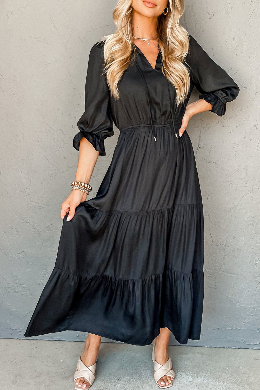 The Midnight Grace Maxi Dress