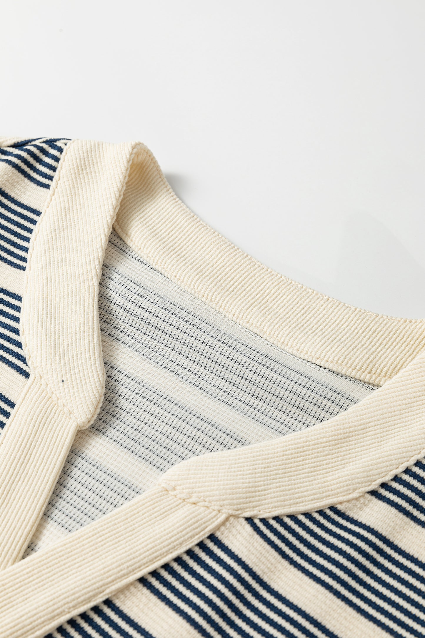 Blue Striped Midi Dress