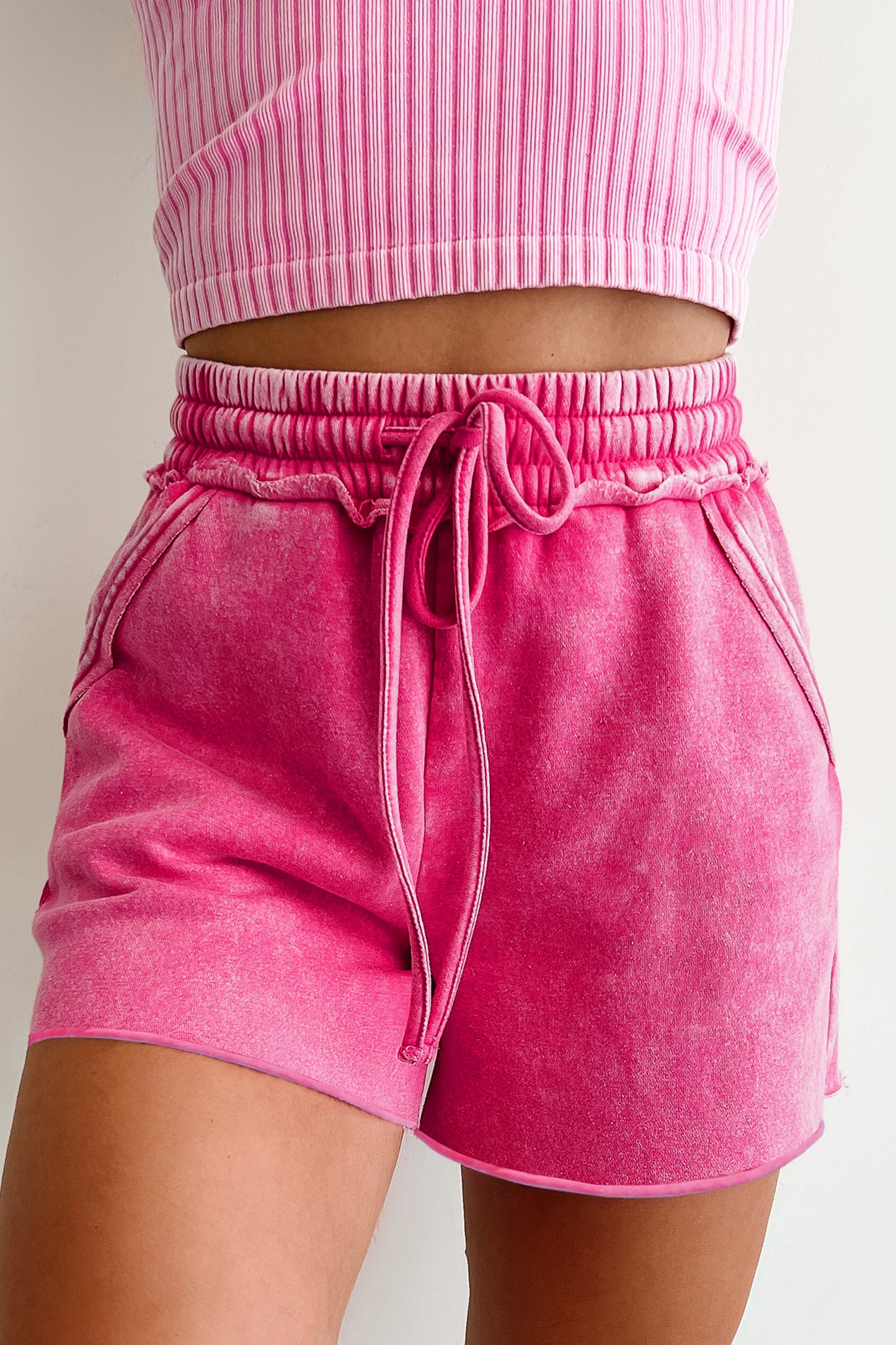 Mineral Washed Raw Cut Shorts