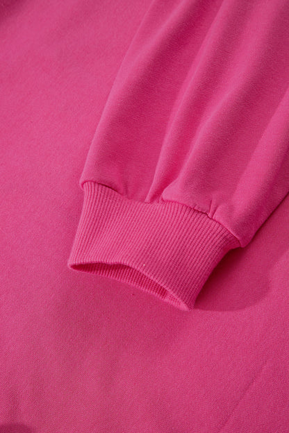 Lucky Embroidered Loose Pullover Sweatshirt