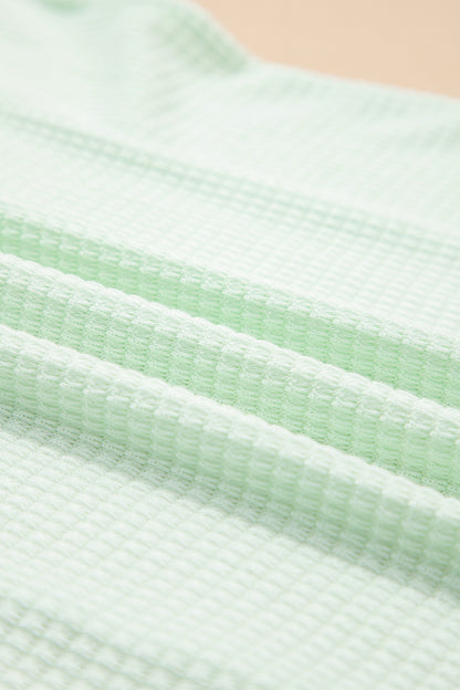 Mint Or Lavender - Waffle Knit Top