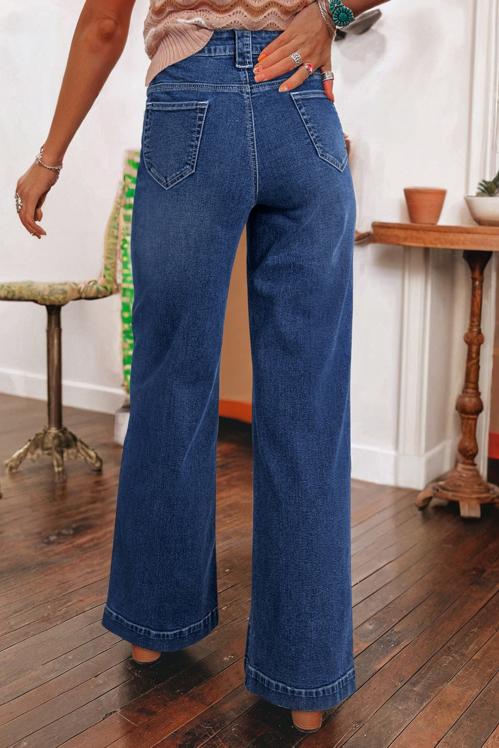 Wide Leg High Waist Jeans