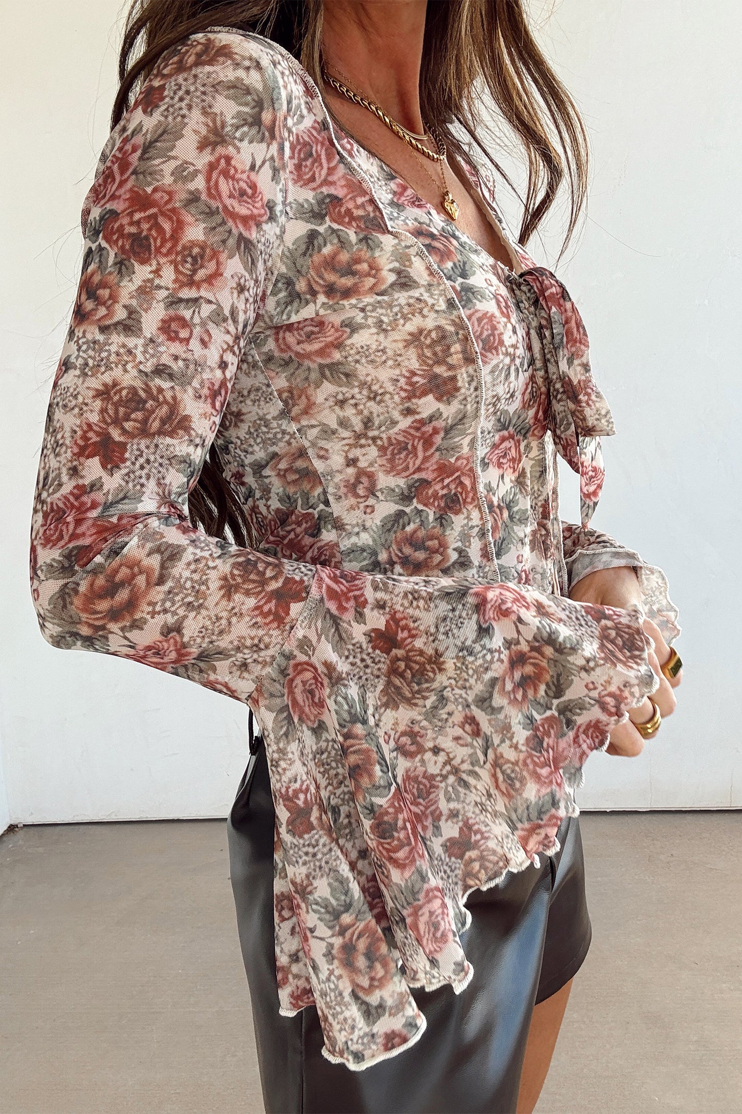 The Rosewood Ruffle Top