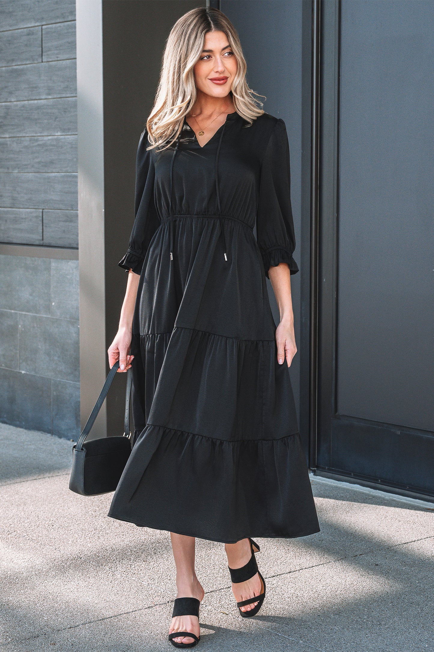 The Midnight Grace Maxi Dress
