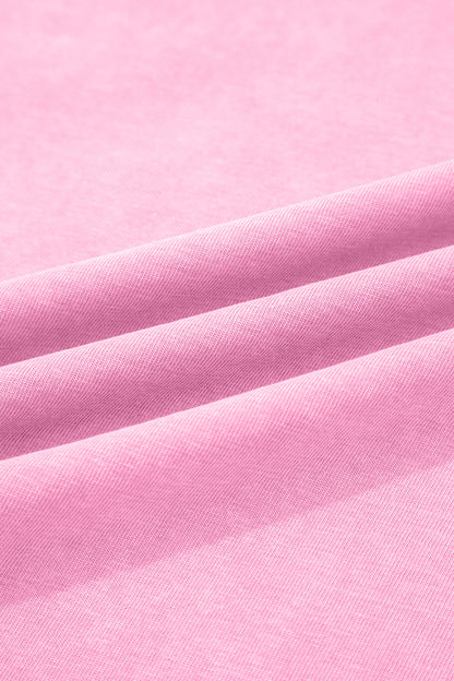 Sachet Pink Cotton Mineral Wash T Shirt