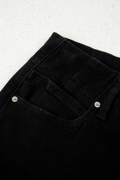 Back In Black High Waist Flared Bottom Jeans