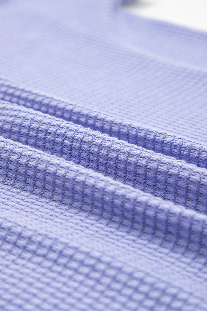 Mint Or Lavender - Waffle Knit Top