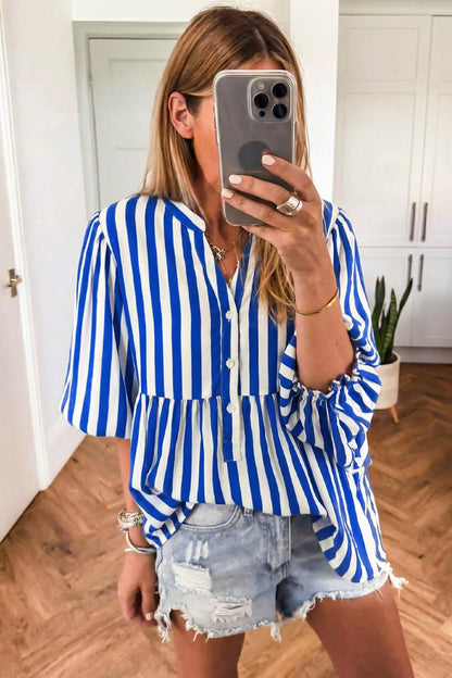 The Blue Skies Button Blouse