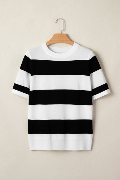 Bold Stripes Knitted T shirt