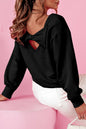 Pink, Cream, Black or Blue - Lila Bow Back Sweatshirt