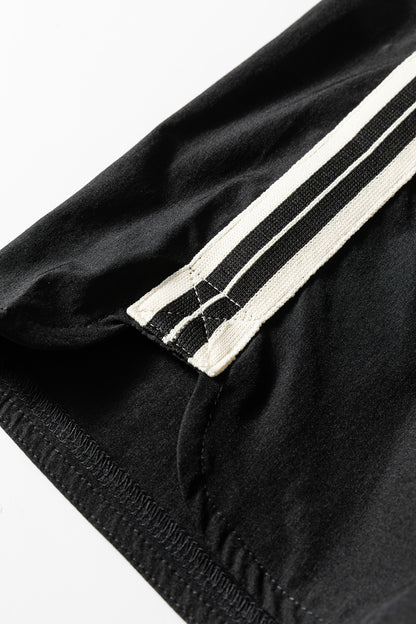 Varsity Striped Athleisure Shorts