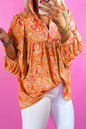 Pink or Orange - Confetti Bloom Blouse