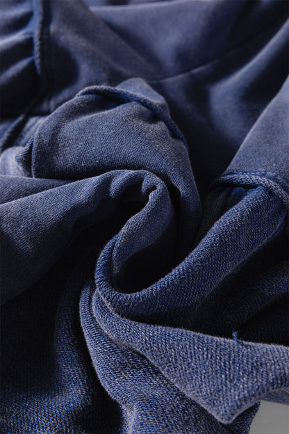 Charcoal, Olive, Rose, Wine, Blue ~ Mineral Wash Tiered Wide Leg Pants