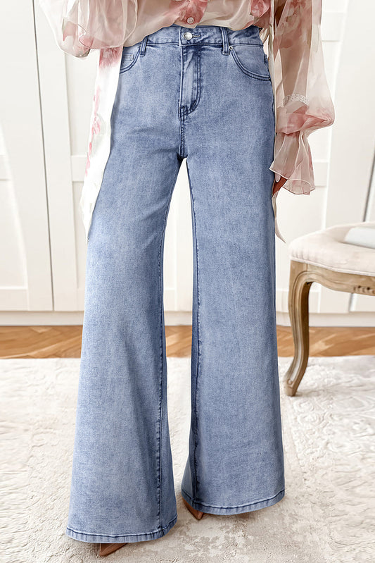 High Waist Bell Bottom Jeans