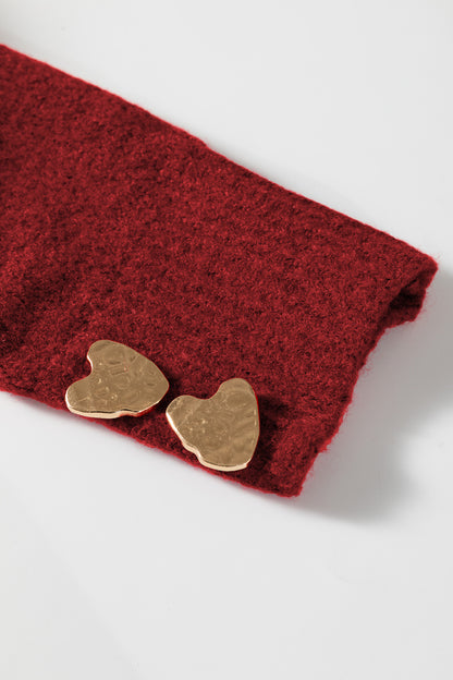 Sweetheart Button Cardigan