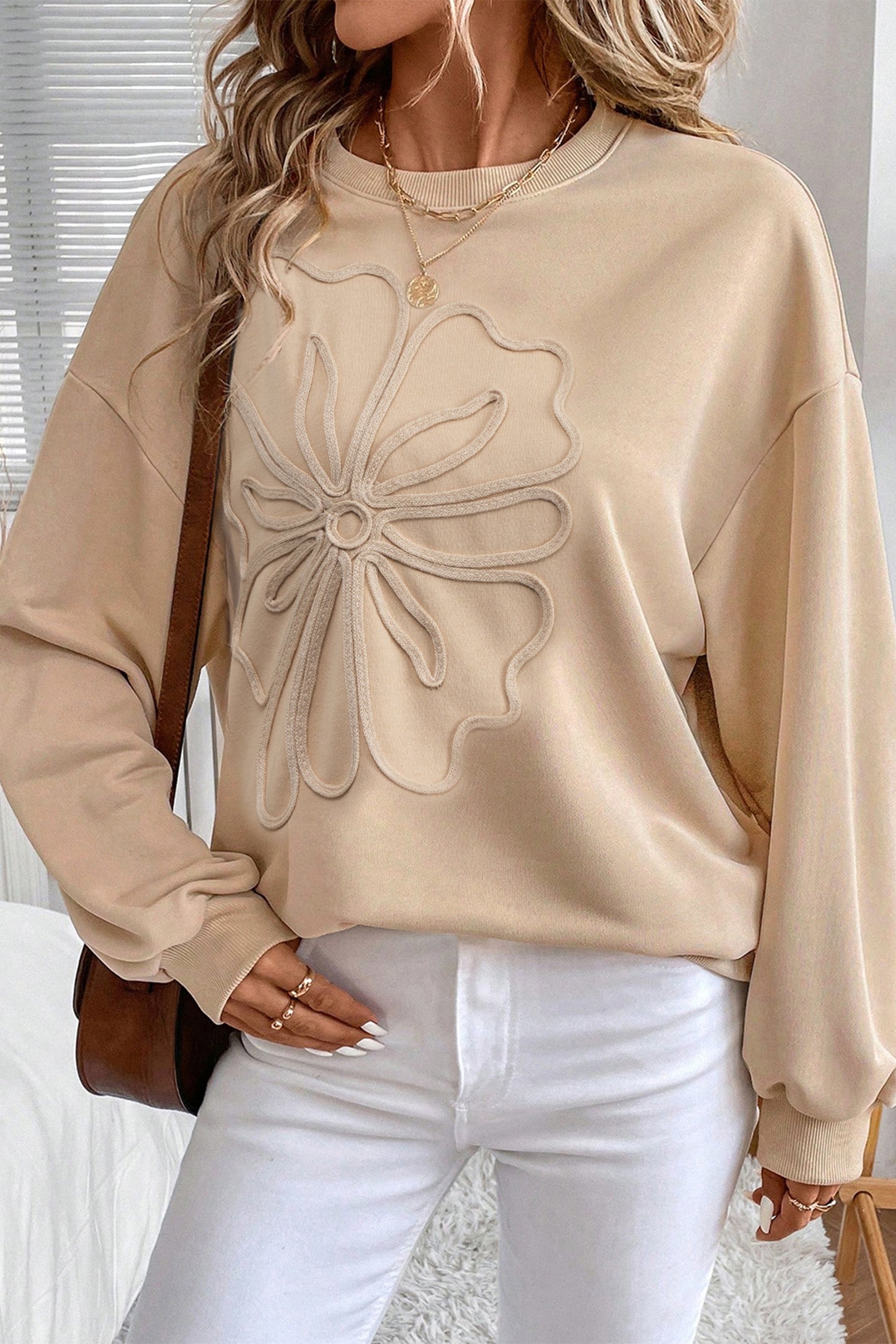 The Soft Bloom Embossed Sweatshirt