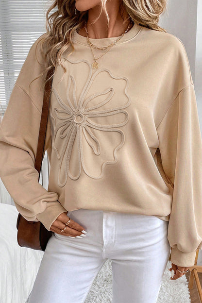 The Soft Bloom Embossed Sweatshirt