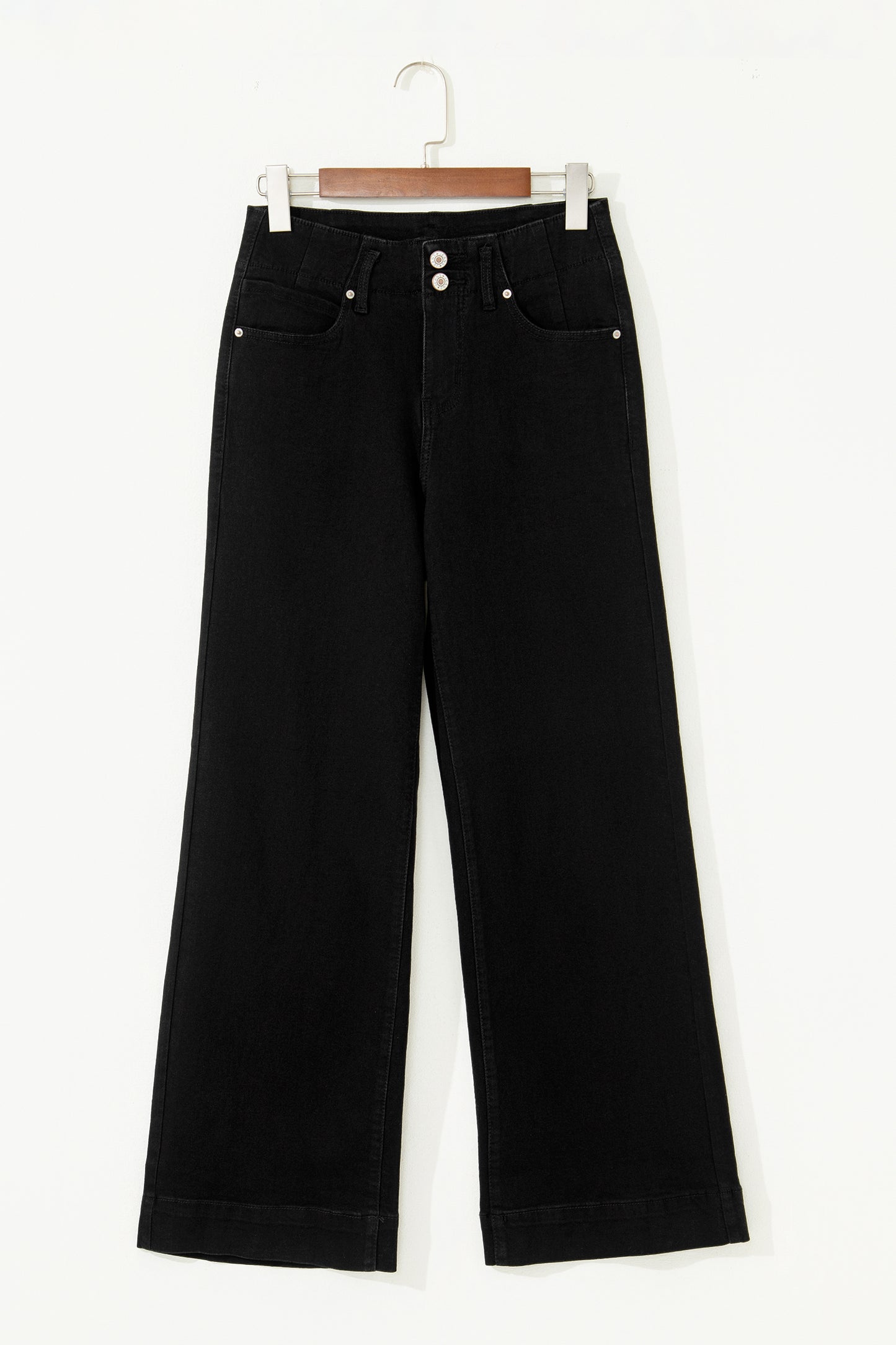 Back In Black High Waist Flared Bottom Jeans