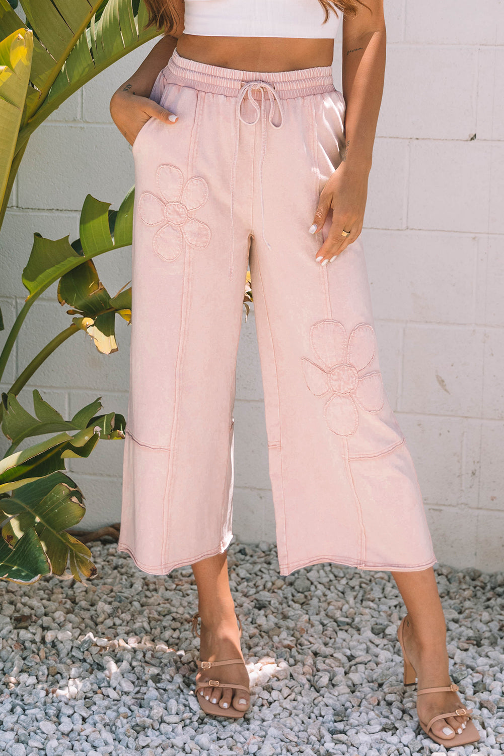 Flower Patch Wide Leg Pants