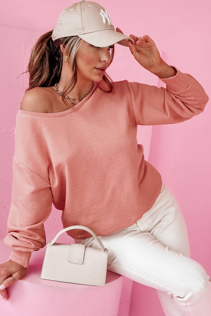 Pink, Cream, Black or Blue - Lila Bow Back Sweatshirt