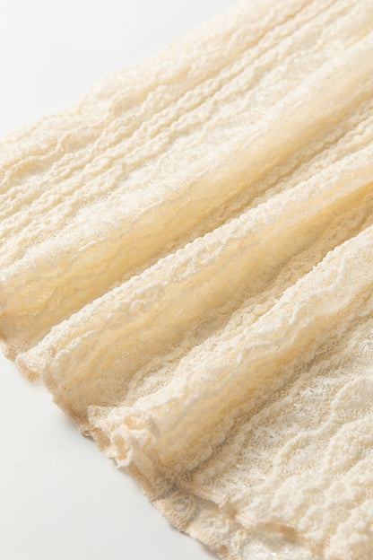 All The Frills Sheer Lace Top