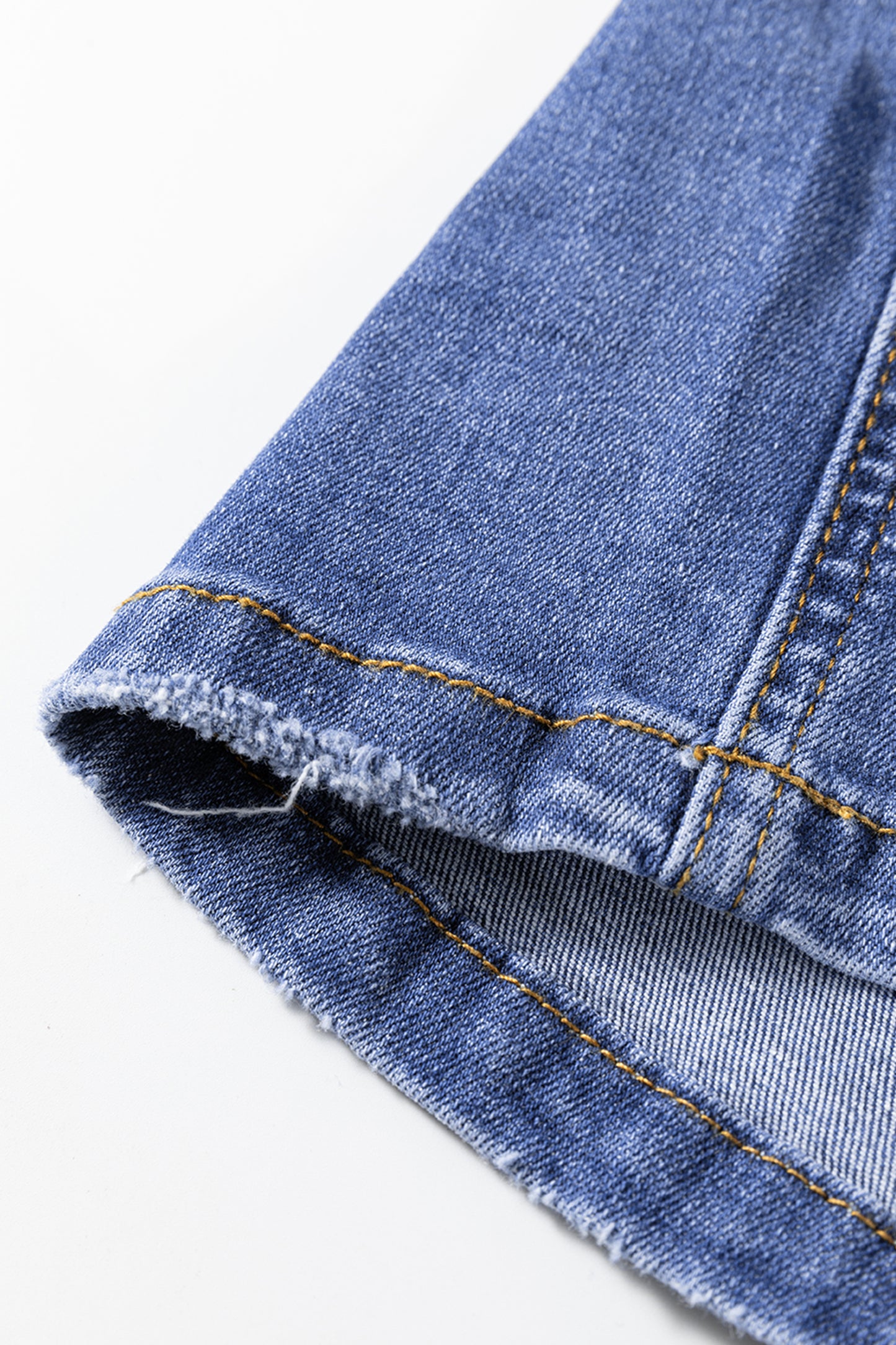 Mid Rise Distressed Sneak Peek Straight Leg Jeans