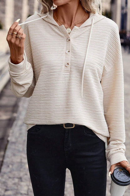Emmy Hooded Henley Top
