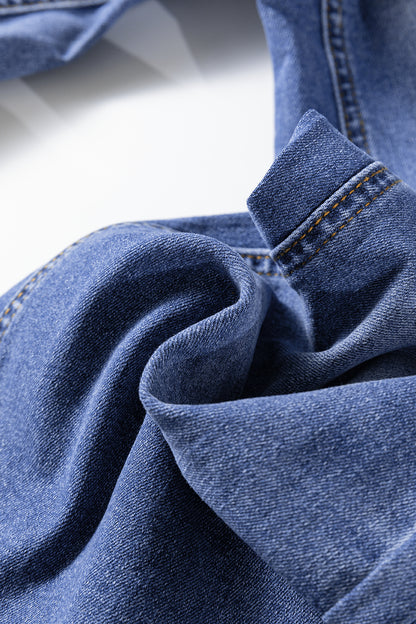 Mid Rise Distressed Sneak Peek Straight Leg Jeans