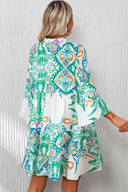 Navy or Mint - Free Spirit Tiered Dress