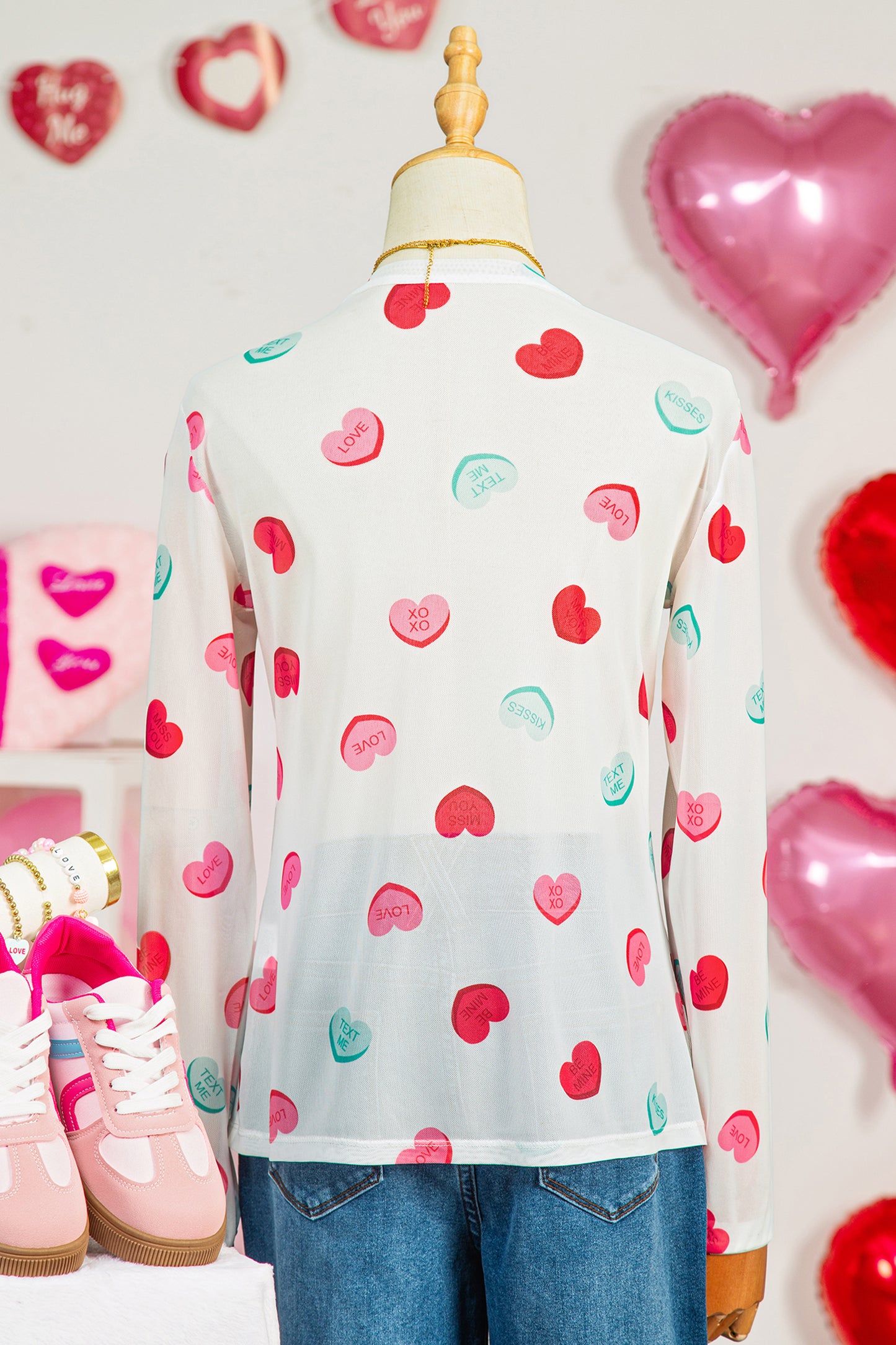 All My Heart Mesh Top