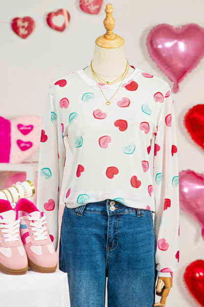 All My Heart Mesh Top