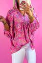 Pink or Orange - Confetti Bloom Blouse