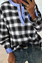 Modern Mix Plaid Blouse