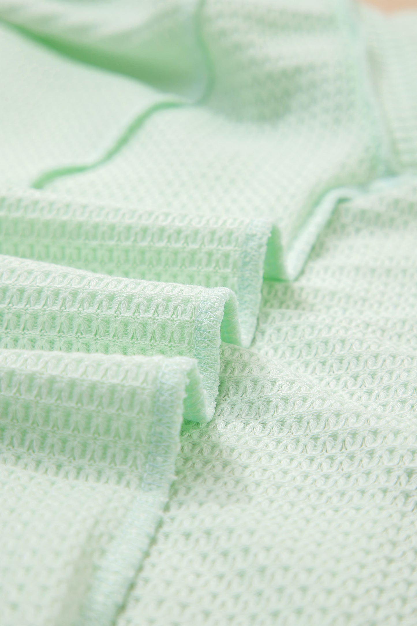 Mint Or Lavender - Waffle Knit Top