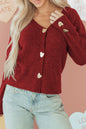 Sweetheart Button Cardigan