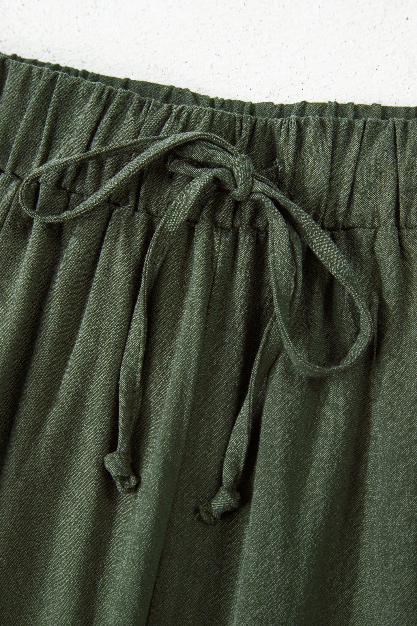 Olive or Black- Barrel Leg Casual Pants