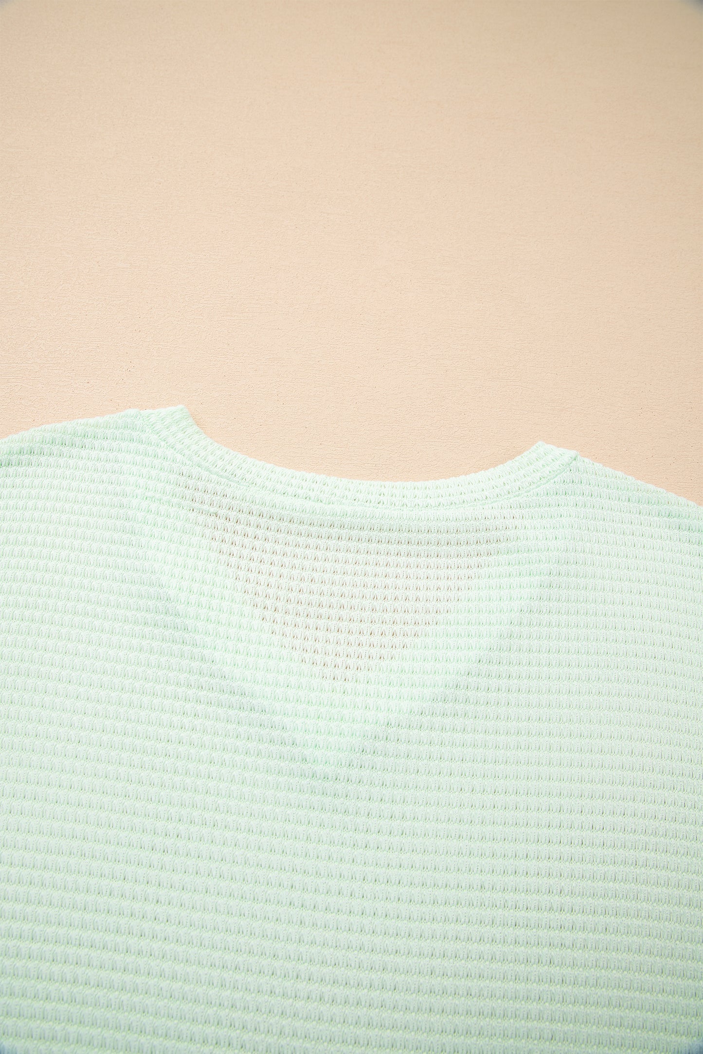 Mint Or Lavender - Waffle Knit Top