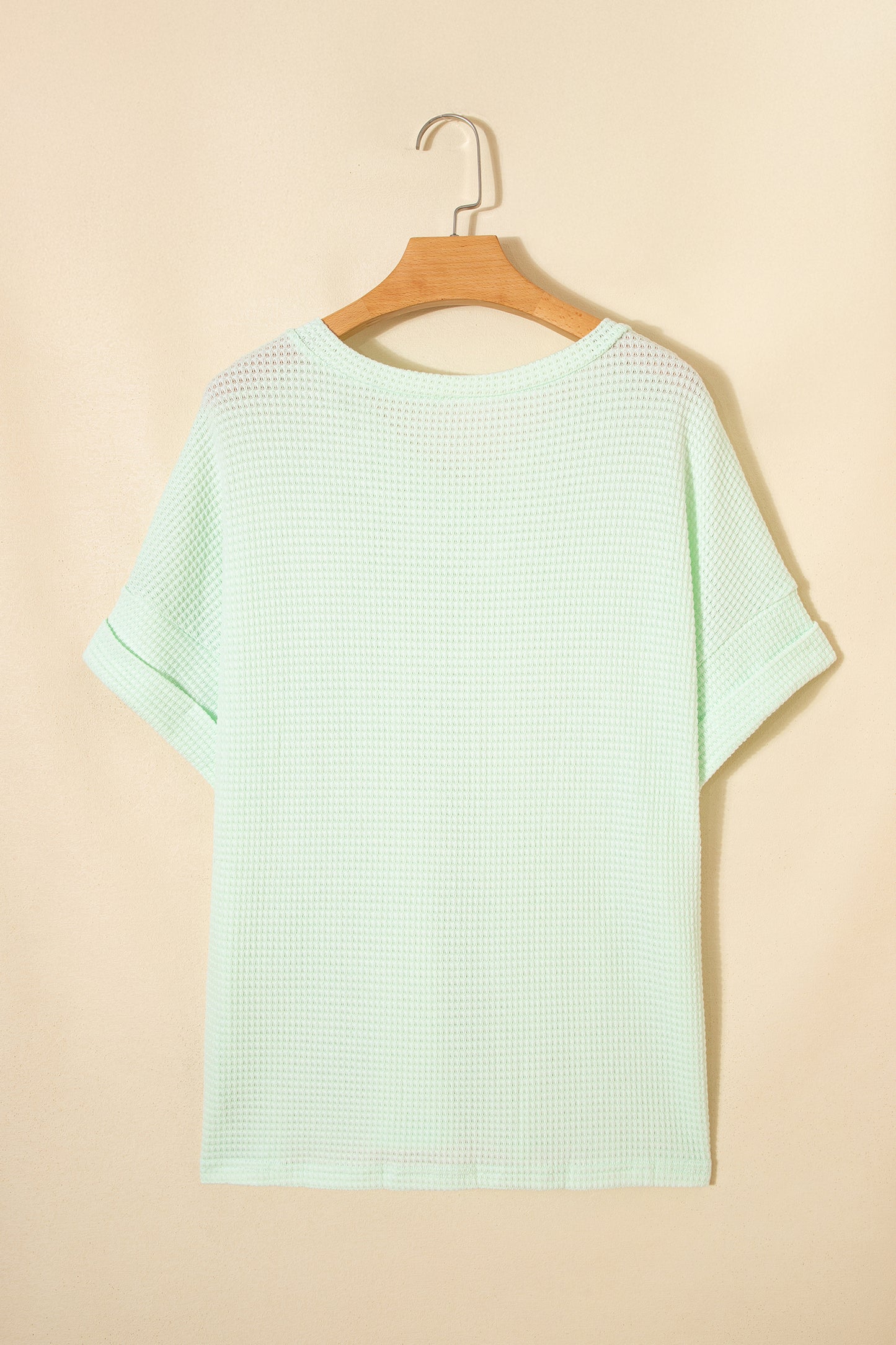 Mint Or Lavender - Waffle Knit Top