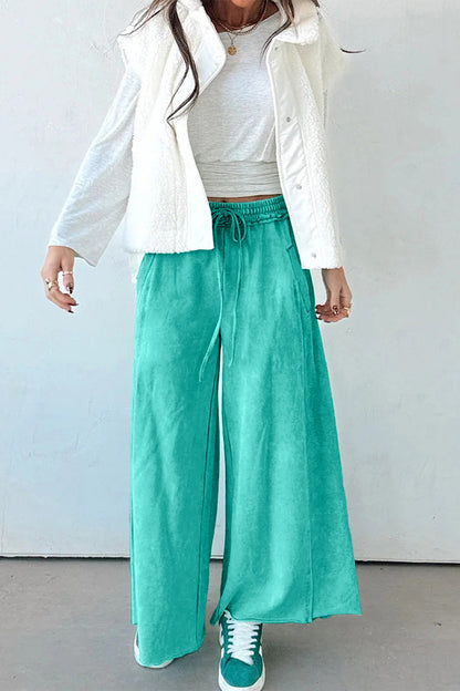 The Coastal Calm Wide-Leg Lounge Pants