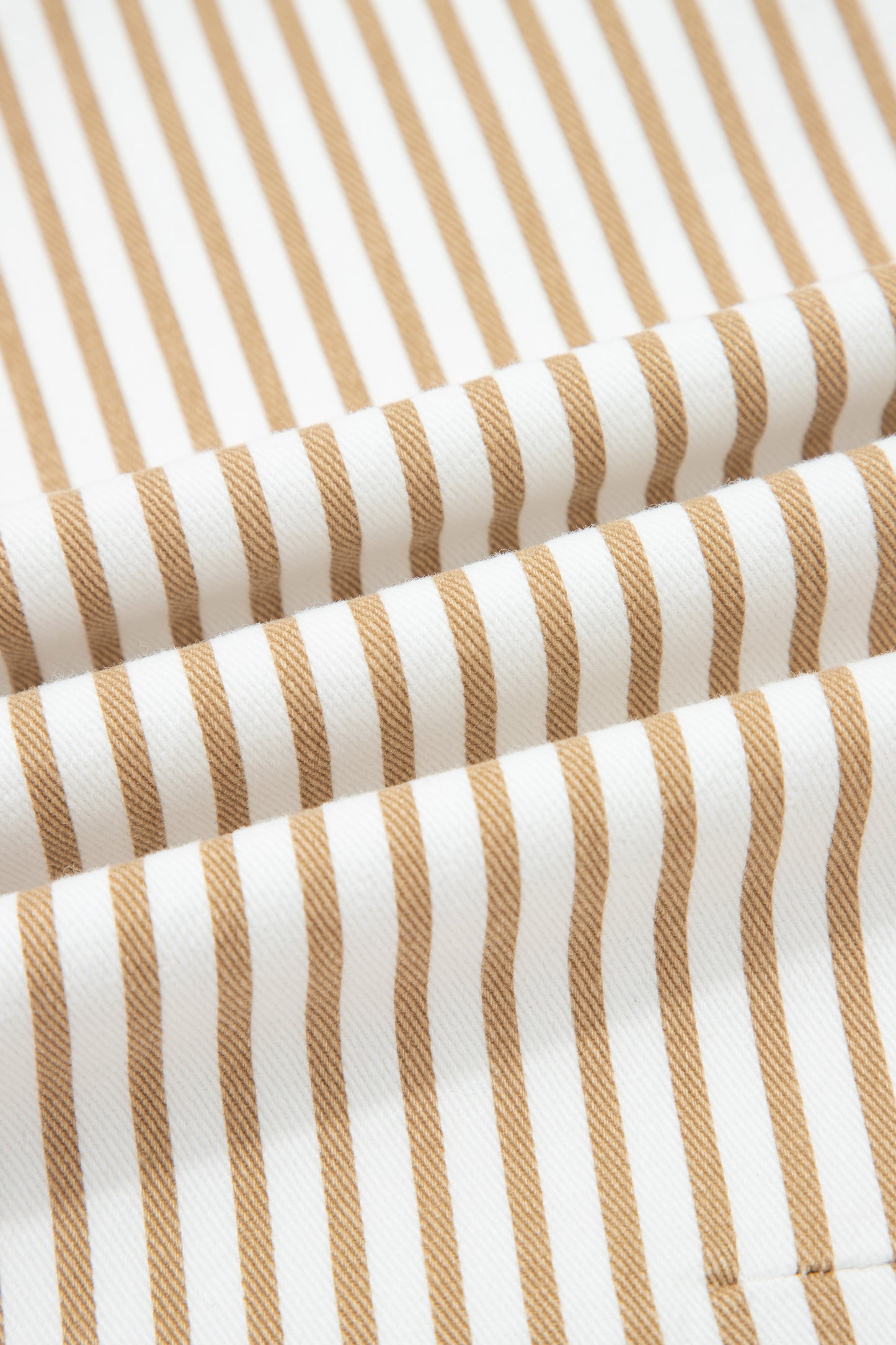 Khaki Stripe Casual Barrel Jeans