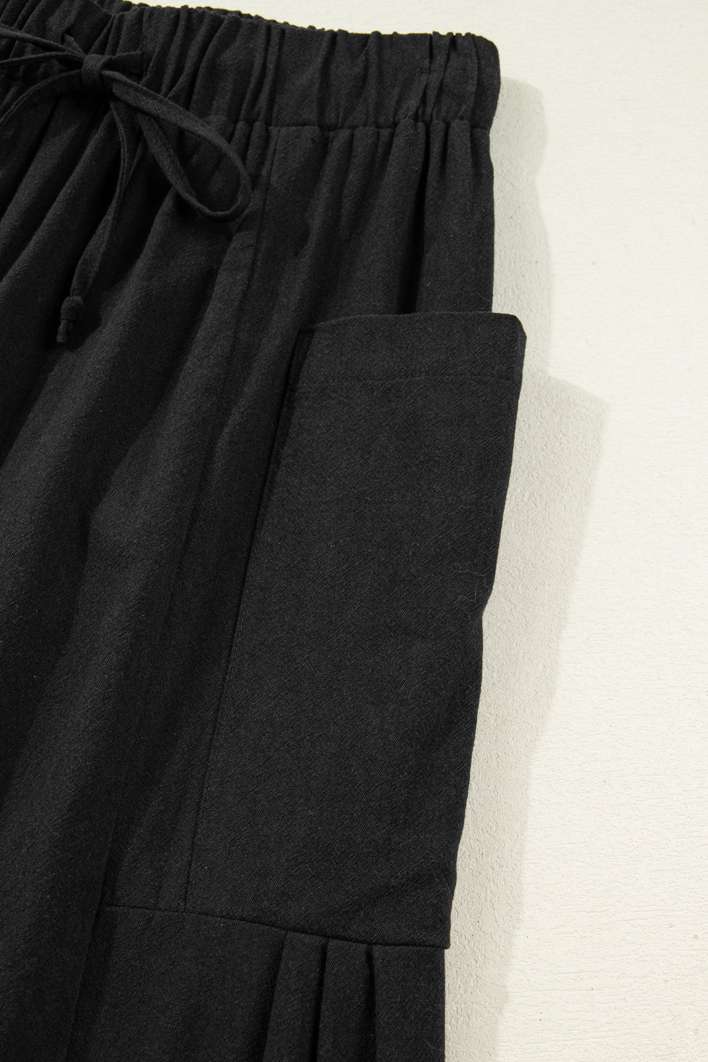 Olive or Black- Barrel Leg Casual Pants