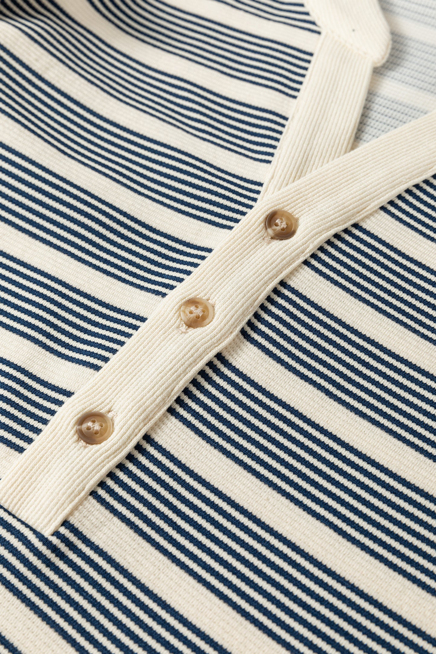 Blue Striped Midi Dress