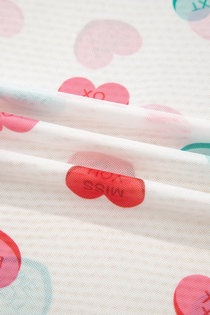 All My Heart Mesh Top