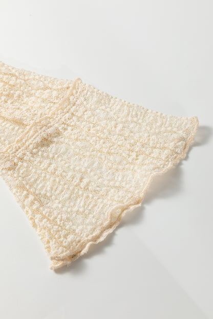 All The Frills Sheer Lace Top