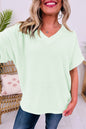 Mint Or Lavender - Waffle Knit Top