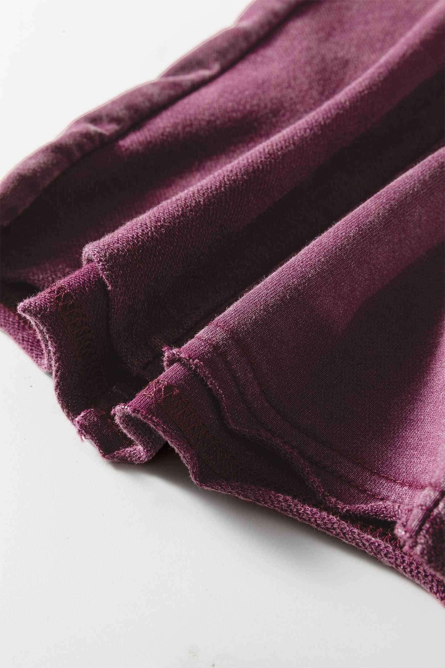 Charcoal, Olive, Rose, Wine, Blue ~ Mineral Wash Tiered Wide Leg Pants