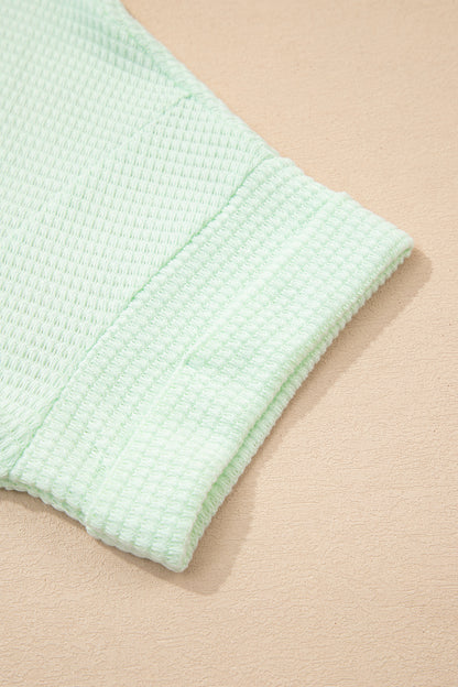 Mint Or Lavender - Waffle Knit Top