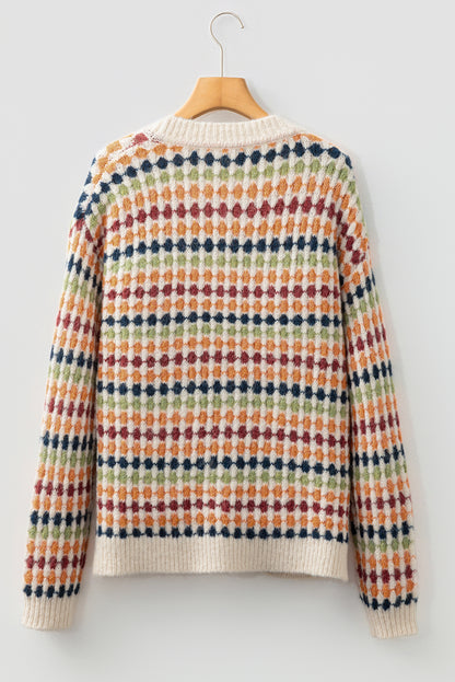 Multicolor Dotty  Cardigan